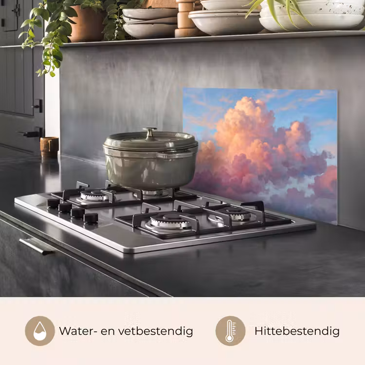 Wolken - Lucht - Natuur - Abstract - Kleurrijk keuken achterwand spatscherm klein -usp_NL
