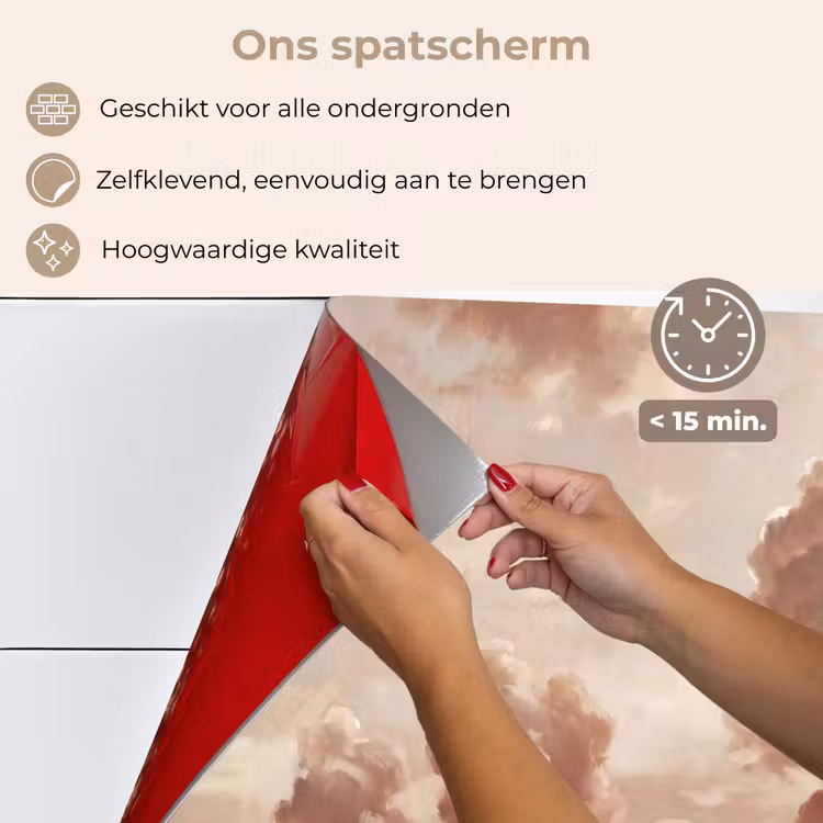 Wolken - Lucht - Natuur - Modern - Bruin keuken achterwand spatscherm klein -spatscherm_NL