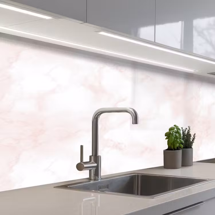 Wolkenstructuur - Roze - Marmer keuken achterwand 2 middel 871 -3d_schuin