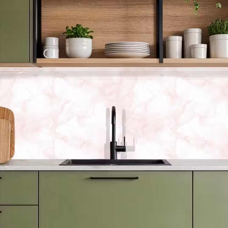 Wolkenstructuur - Roze - Marmer keuken achterwand 2 middel 871 -sfeer3