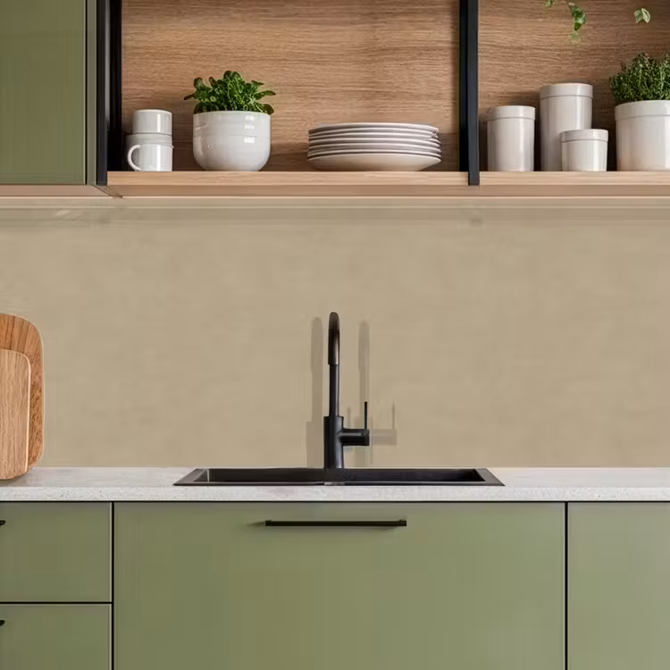 Zandkleur - Korrelige structuur - Beton keuken achterwand 2 middel 871 -usp_NL