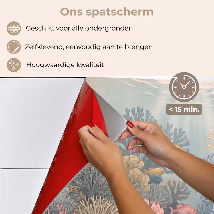 Zee - Koraal - Vis - Natuur - Kleurrijk keuken achterwand spatscherm klein -spatscherm_NL