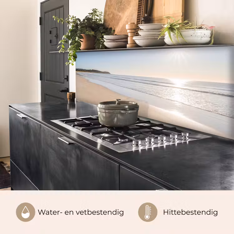 Zee - Zon - Zand keuken achterwand 2 middel -usp_NL