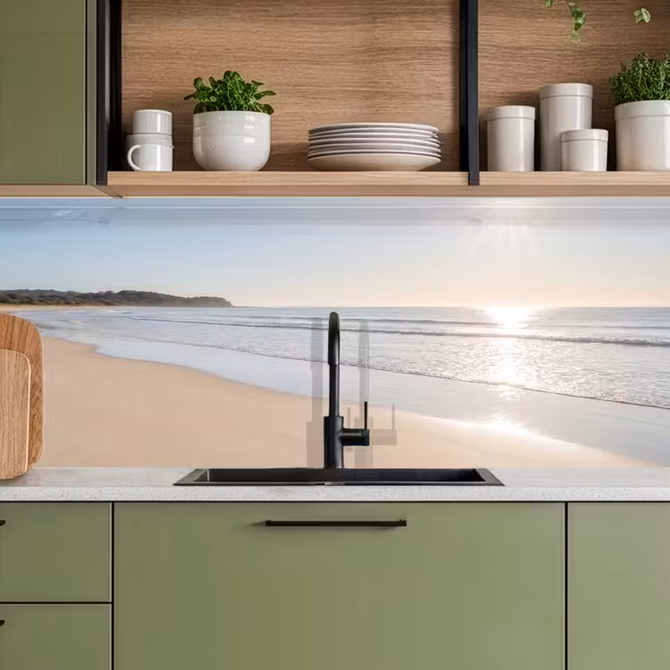 Zee - Zon - Zand keuken achterwand 2 middel -sfeer3