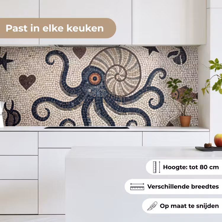 Zeeleven - Mozaïek - Kunst - Vintage - Beige keuken achterwand 2 middel -sfeer4_NL