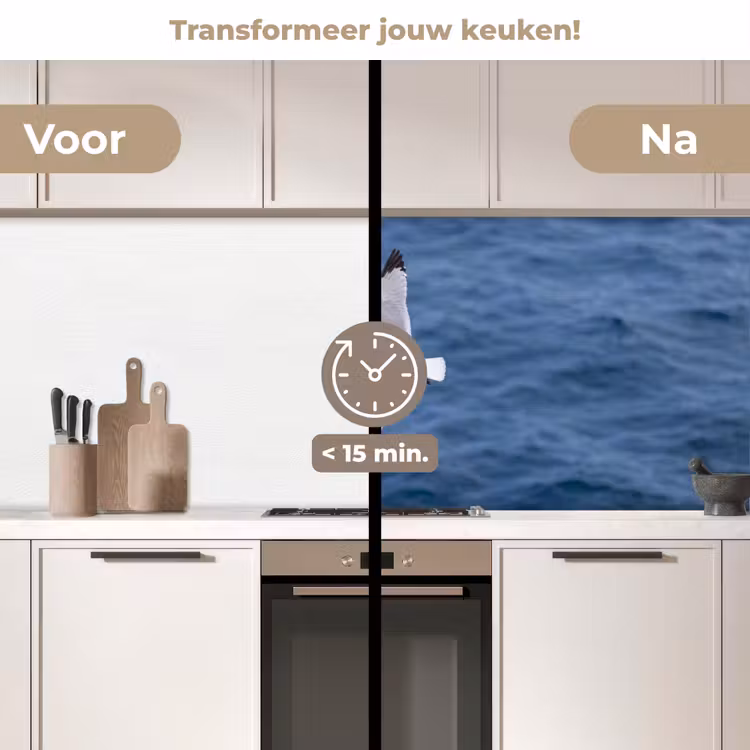 Zeemeeuw - Oceaan - Blauw keuken achterwand 2 middel -voor-na2_NL