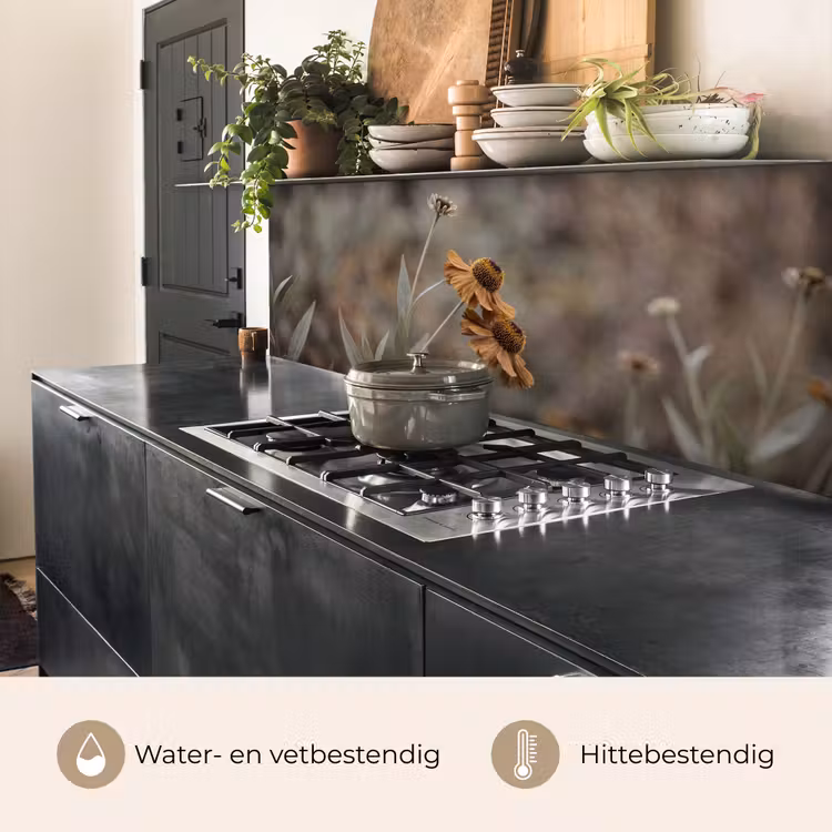 Zonnehoed - Droogbloemen - Geel - Warm keuken achterwand 2 middel -usp_NL