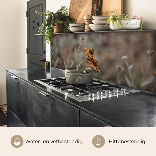 Zonnehoed - Droogbloemen - Geel - Warm keuken achterwand 2 middel -usp_NL