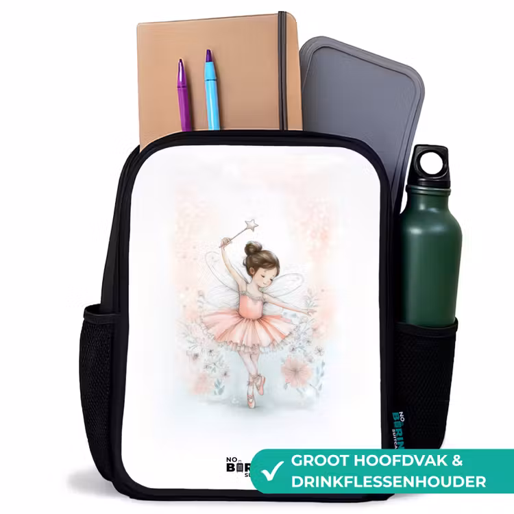 Ballerina - Elf - Fee Rugzak - Zwart middel -inhoud_NL