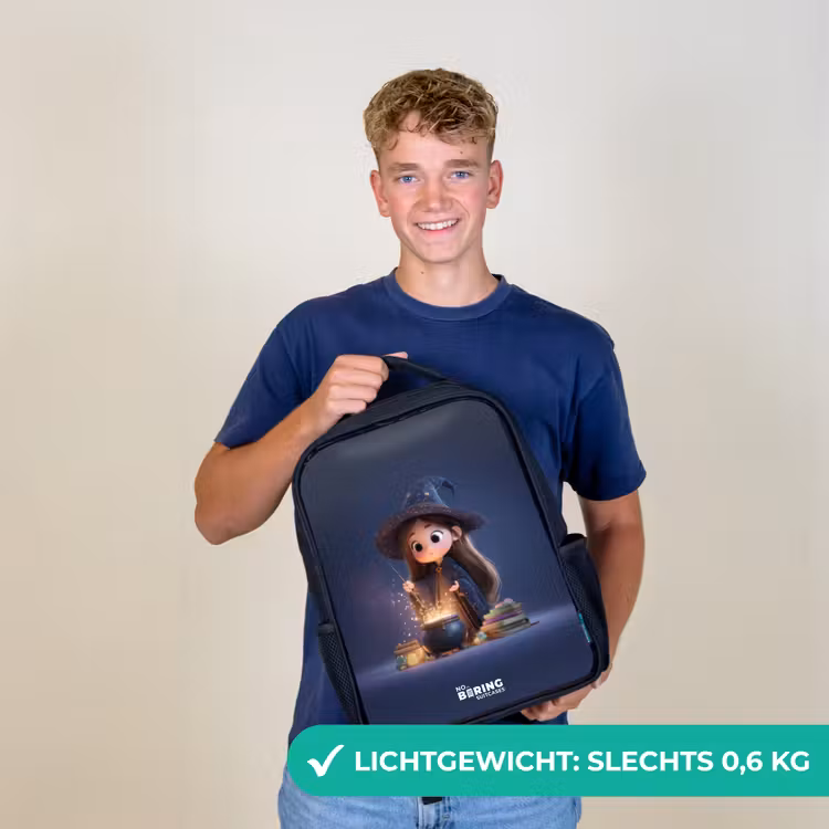 Betoverend meisje met ketel Rugzak - Zwart middel -sfeer7_NL