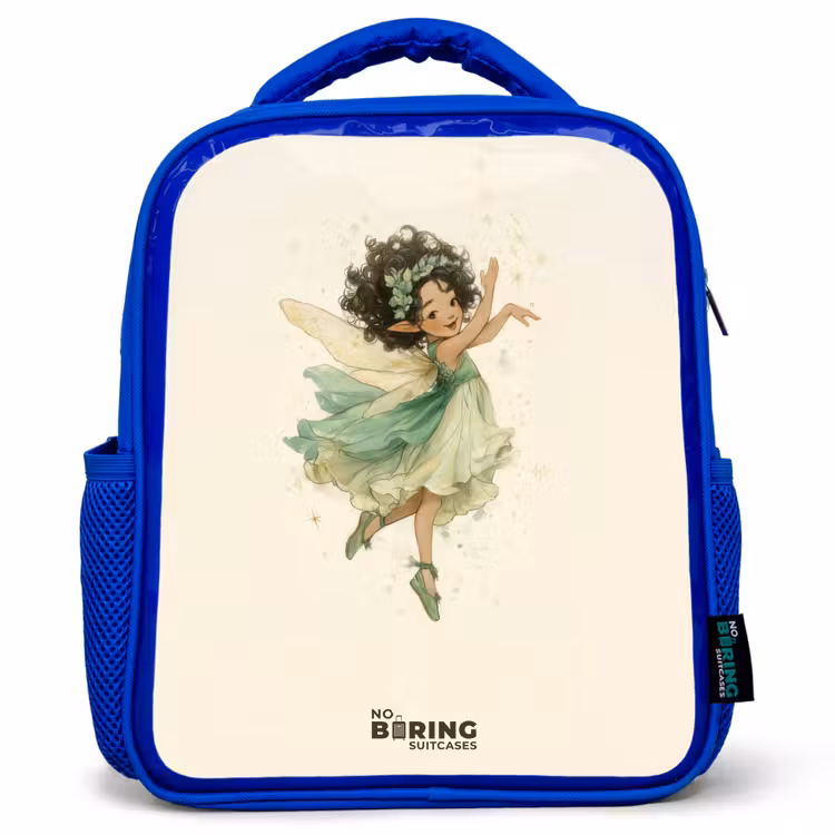Dansende bosfee Kinderrugzak - Blauw middel -3d