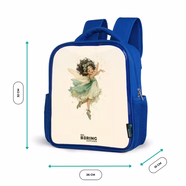 Dansende bosfee Kinderrugzak - Blauw middel -productfoto_formaten