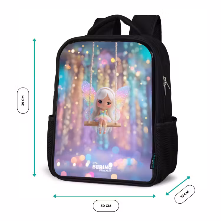 Fee - Elf - Regenboog Rugzak - Zwart middel -productfoto_formaten