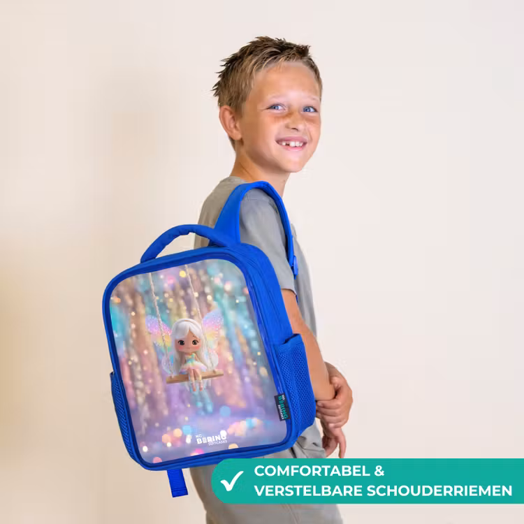 Fee - Elf - Regenboog Kinderrugzak - Blauw middel -sfeer3_NL