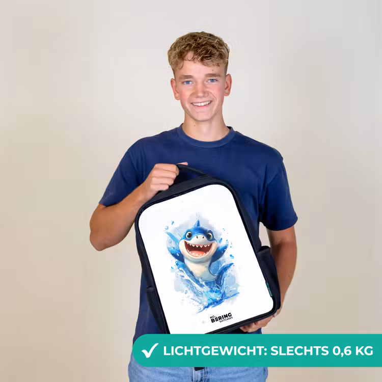 Haai - Tanden - Water Rugzak - Zwart middel -sfeer7_NL
