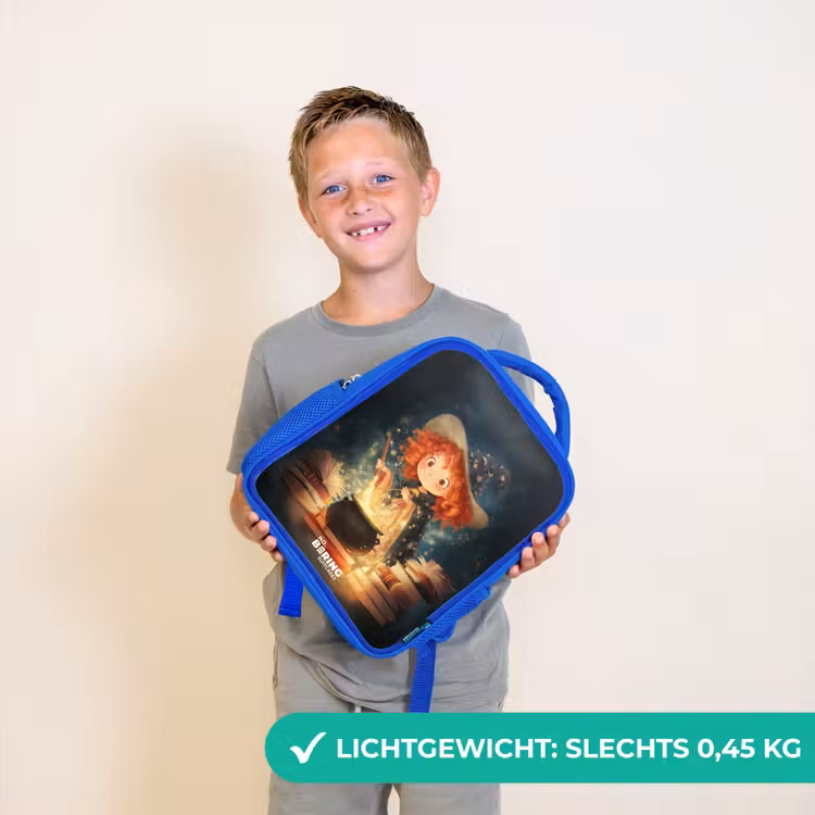 Heks met Sprankelende Toverdrank Kinderrugzak - Blauw middel -sfeer1_NL
