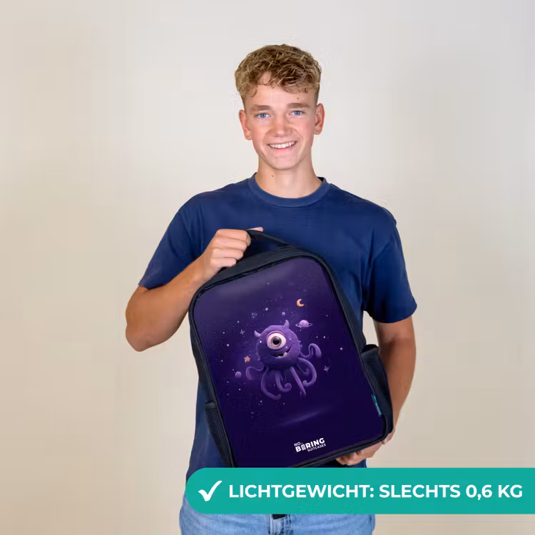 Kosmisch tentakelmonster Rugzak - Zwart middel -sfeer7_NL