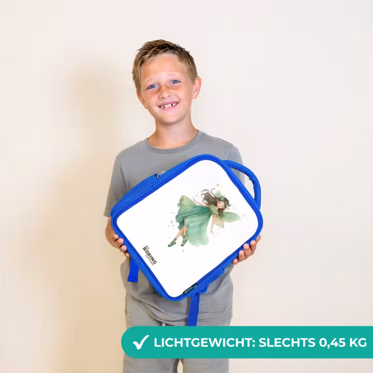 Zwevende groene elf Kinderrugzak - Blauw middel -sfeer1_NL