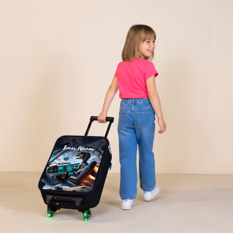Astrodino Kinderkoffer - Zwart klein -sfeer1
