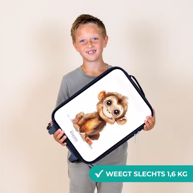 Baby aap Kinderkoffer - Zwart klein -sfeer4_NL