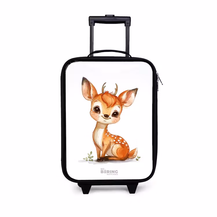 Baby hert Kinderkoffer - Zwart klein -3d