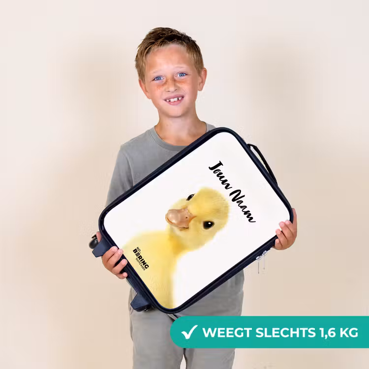 Barry de Badeend Kinderkoffer - Zwart klein -sfeer4_NL