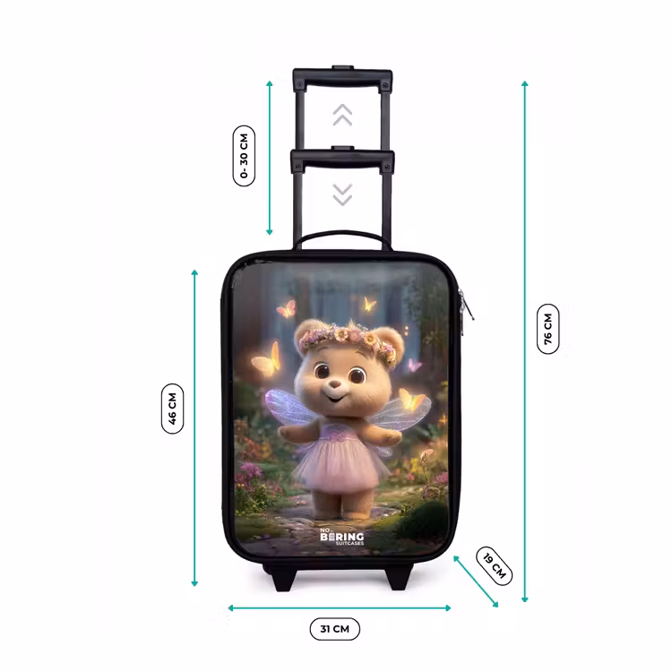 Beer - Vlinders - Bos - Fairy Kinderkoffer - Zwart klein -productfoto_formaten