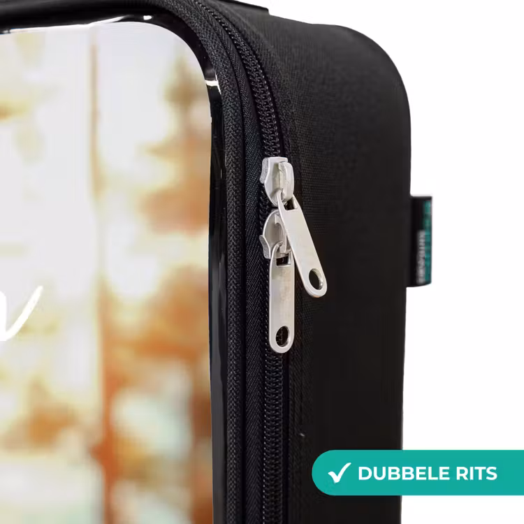 Benno Bloembouwer Kinderkoffer - Zwart klein -rits_NL