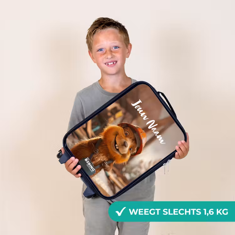 Bertus Bouwbever Kinderkoffer - Zwart klein -sfeer4_NL