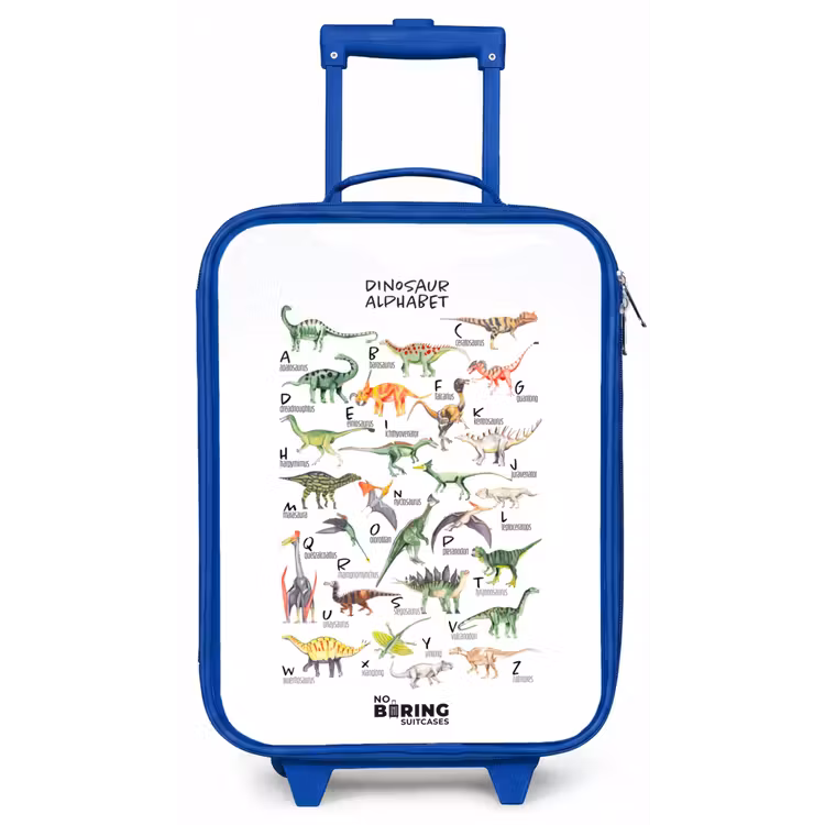 Alfabet van dino's Kinderkoffer - Blauw klein -zz3dotto
