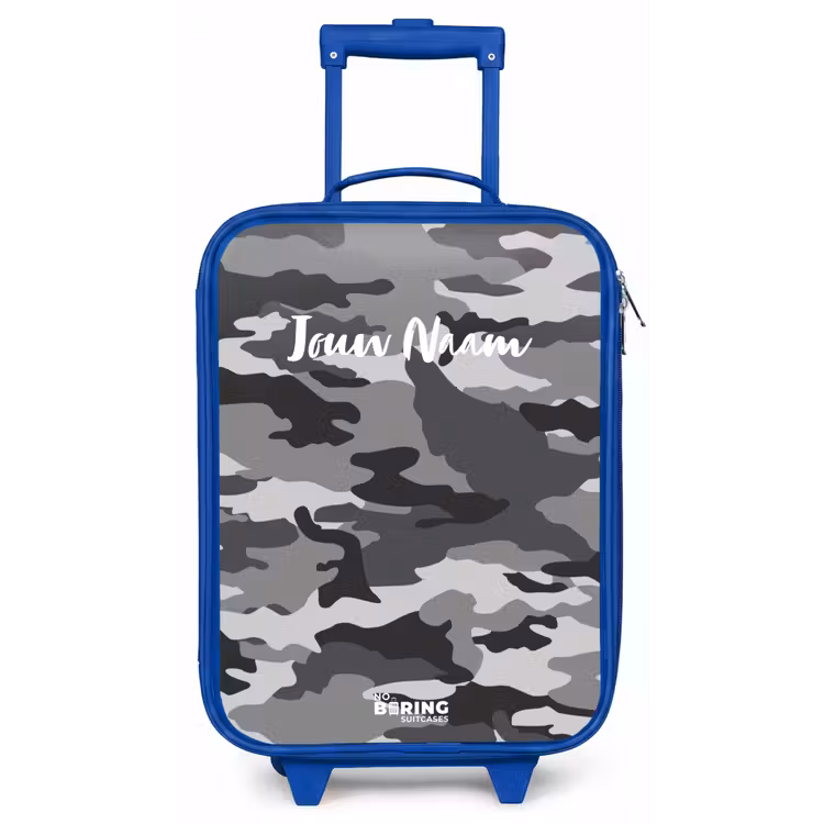 Camogrijs Kinderkoffer - Blauw klein -zz3dotto