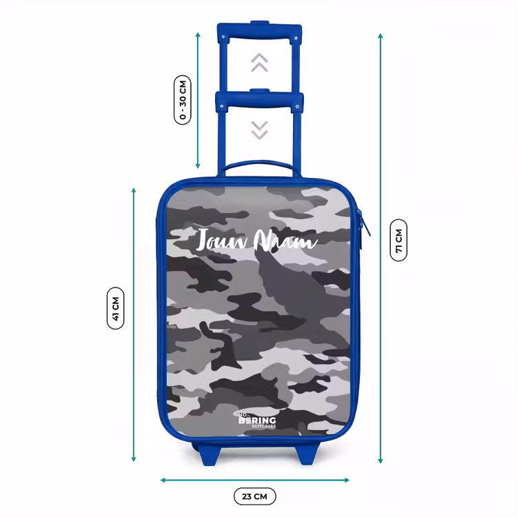 Camogrijs Kinderkoffer - Blauw klein -productfoto_formaten