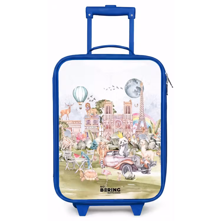 Dierlijke fantasiestad Kinderkoffer - Blauw klein -zz3dotto