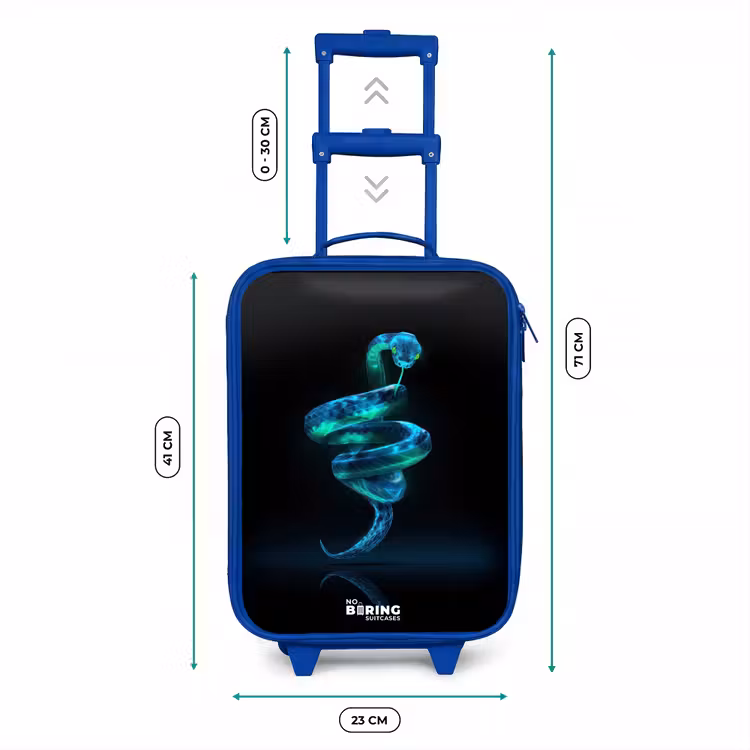 Digitale slang in spiraalvorm Kinderkoffer - Blauw klein -productfoto_formaten