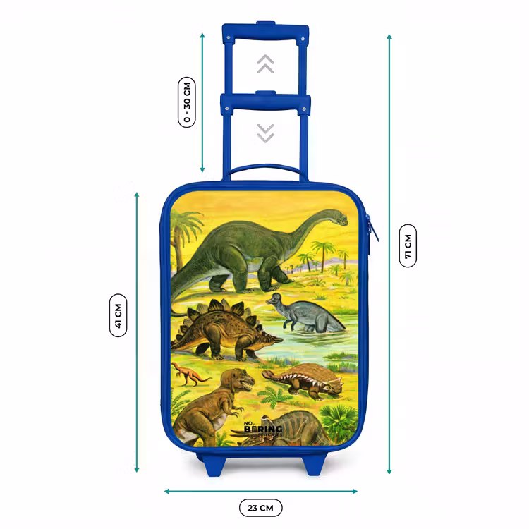 Dino's bij het water Kinderkoffer - Blauw klein -productfoto_formaten