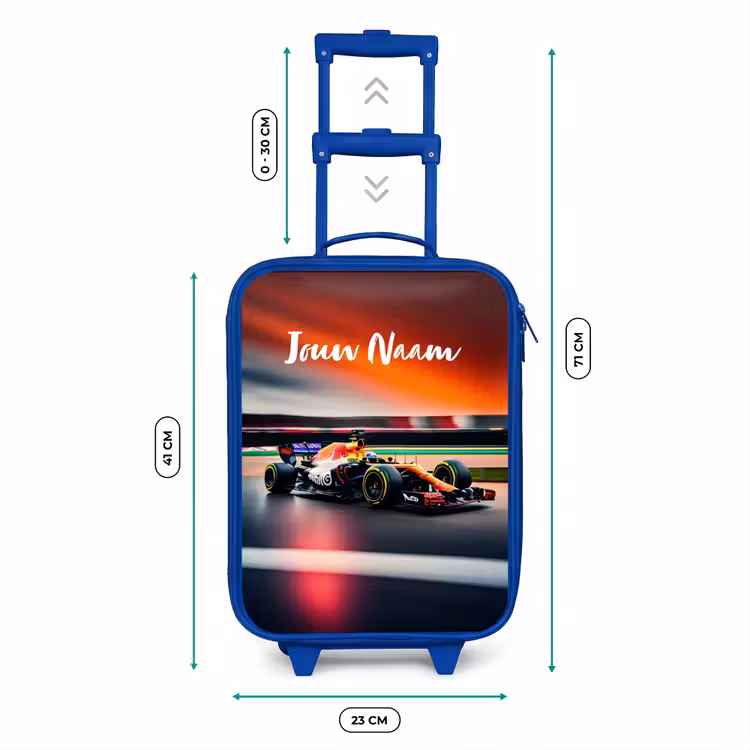 Furious F1 Kinderkoffer - Blauw klein -productfoto_formaten