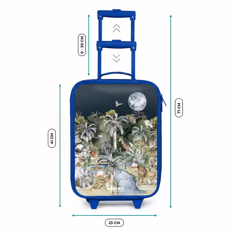 Jungle in de maneschijn Kinderkoffer - Blauw klein -productfoto_formaten