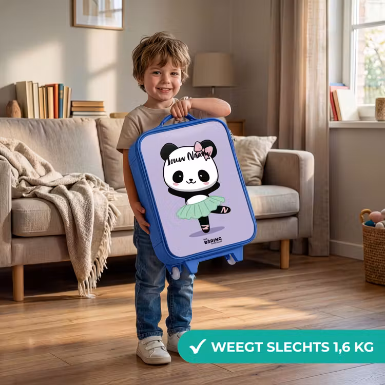 Kawai - Ballet - Panda Kinderkoffer - Blauw klein -sfeer2_NL