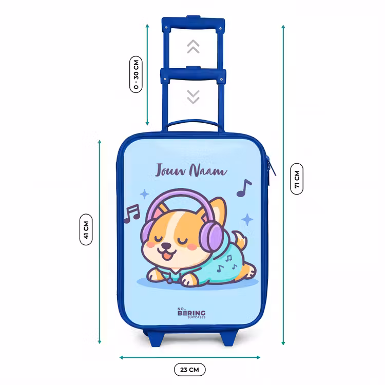 Kawai - Hond - Muziek Kinderkoffer - Blauw klein -productfoto_formaten