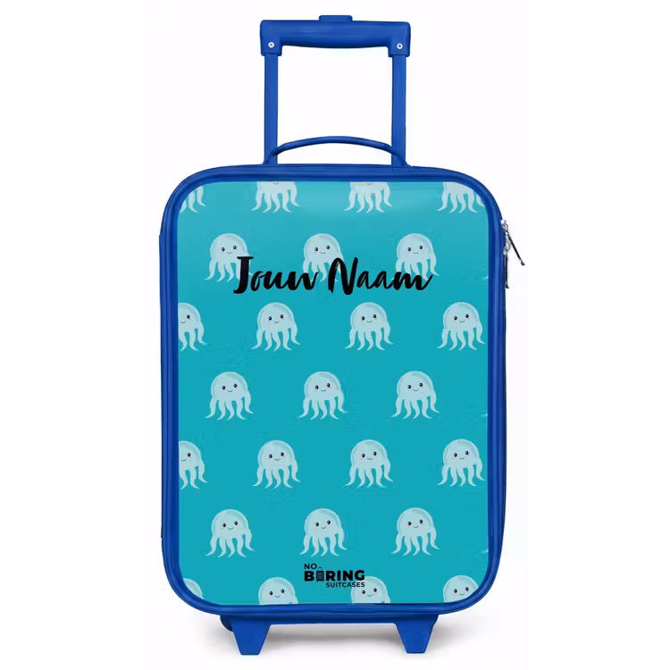 Kekke kwalletjes Kinderkoffer - Blauw klein -zz3dotto