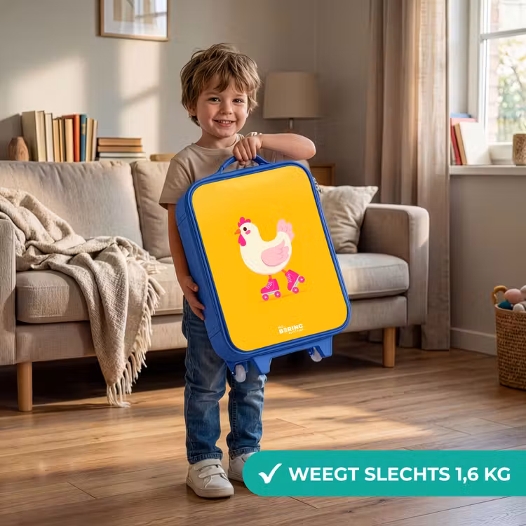 Kip - Rolschaatsen - Geel Kinderkoffer - Blauw klein -sfeer2_NL