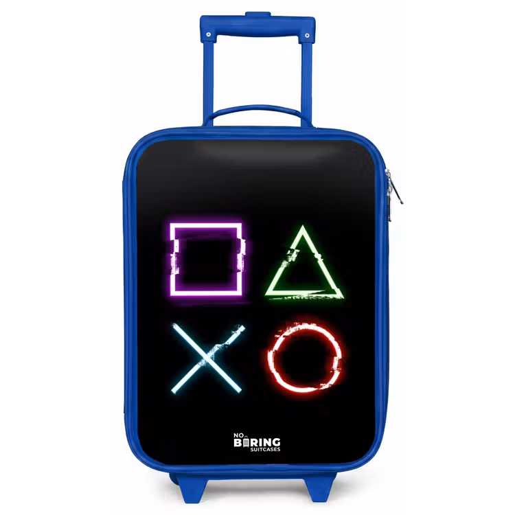 Knoppen van een gameconsole Kinderkoffer - Blauw klein -zz3dotto