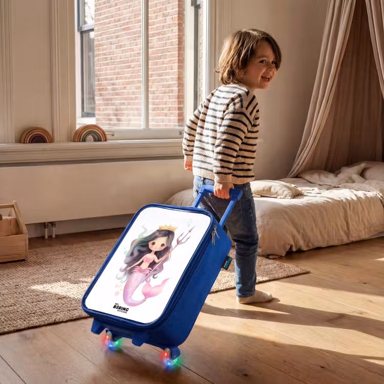 Kyra koraalprinses Kinderkoffer - Blauw klein -sfeer1