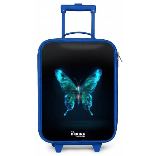 Magische digitale vlinder Kinderkoffer - Blauw klein -zz3dotto