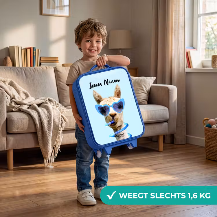 Allard Alpaca Kinderkoffer - Blauw klein -sfeer2_NL