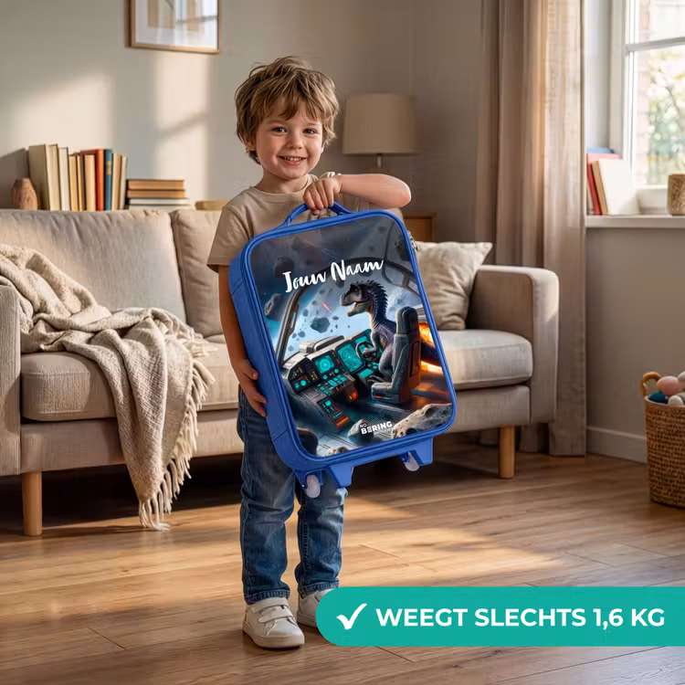 Astrodino Kinderkoffer - Blauw klein -sfeer2_NL
