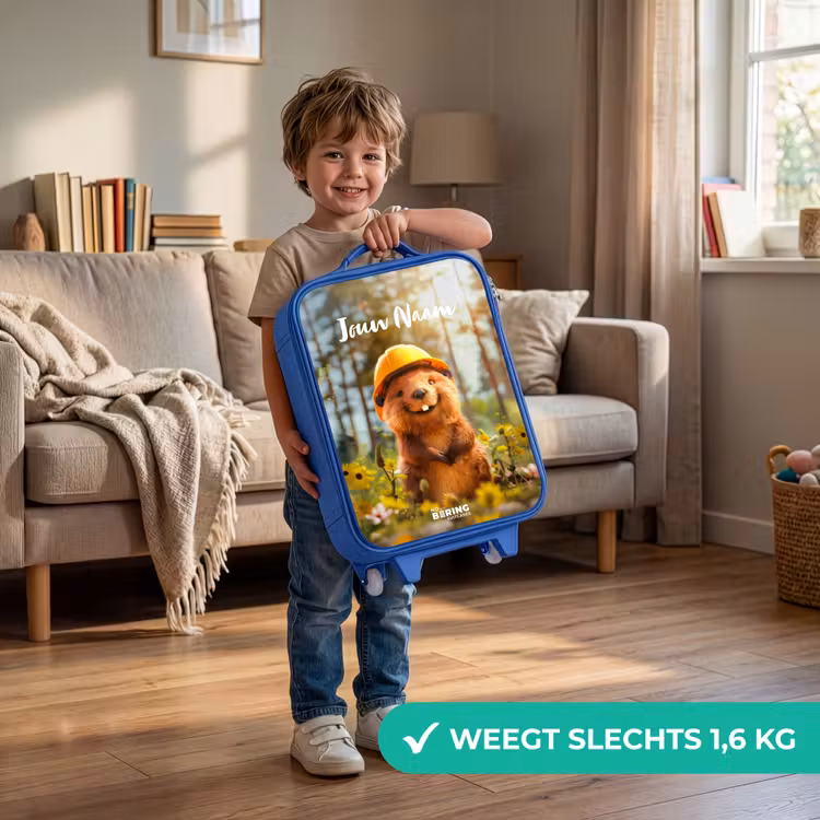 Benno Bloembouwer Kinderkoffer - Blauw klein -sfeer2_NL