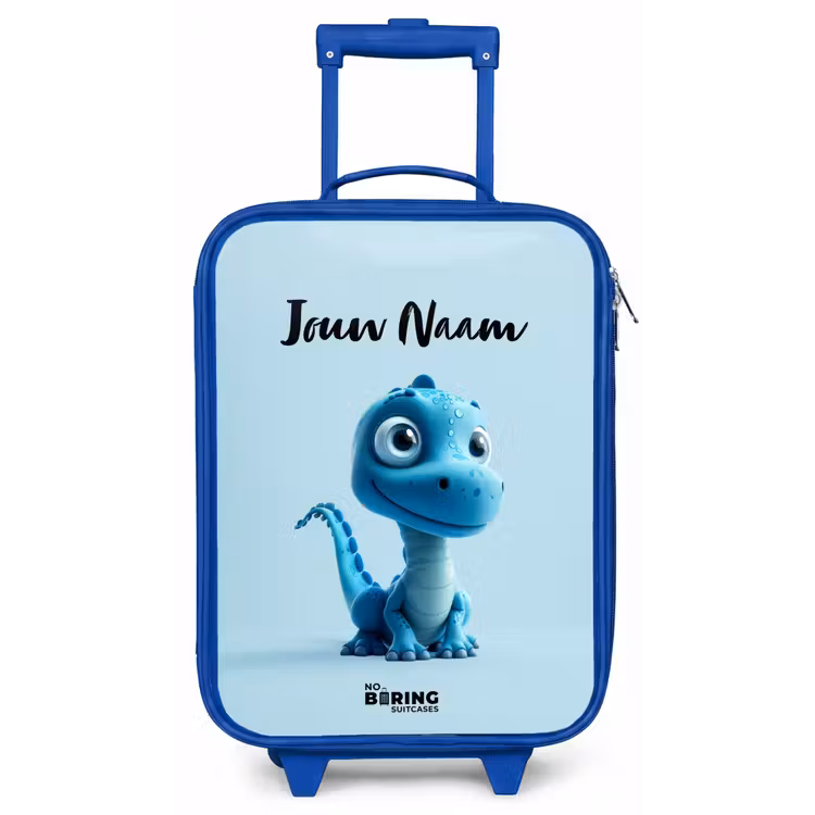 Blije Bronto Kinderkoffer - Blauw klein -zz3dotto