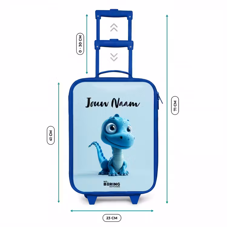 Blije Bronto Kinderkoffer - Blauw klein -productfoto_formaten