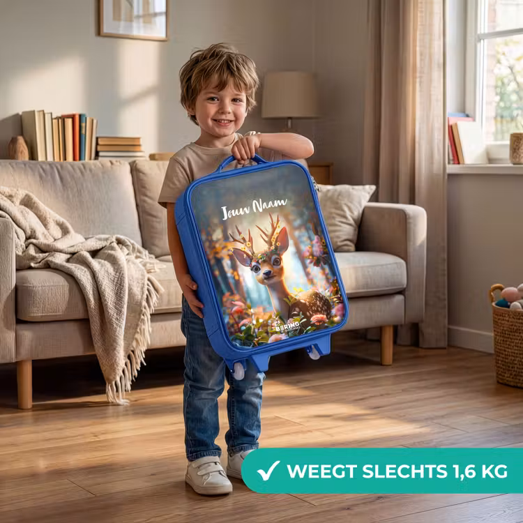 Bo bloemengewei Kinderkoffer - Blauw klein -sfeer2_NL